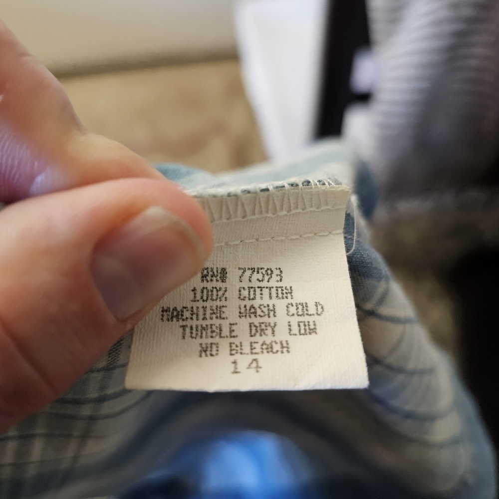 MATCH Vintage Plaid Jumper Dress Size 14 Made in USA 100% Cotton - Picture 5 of 8